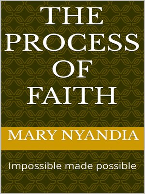 cover image of THE PROCESS OF FAITH